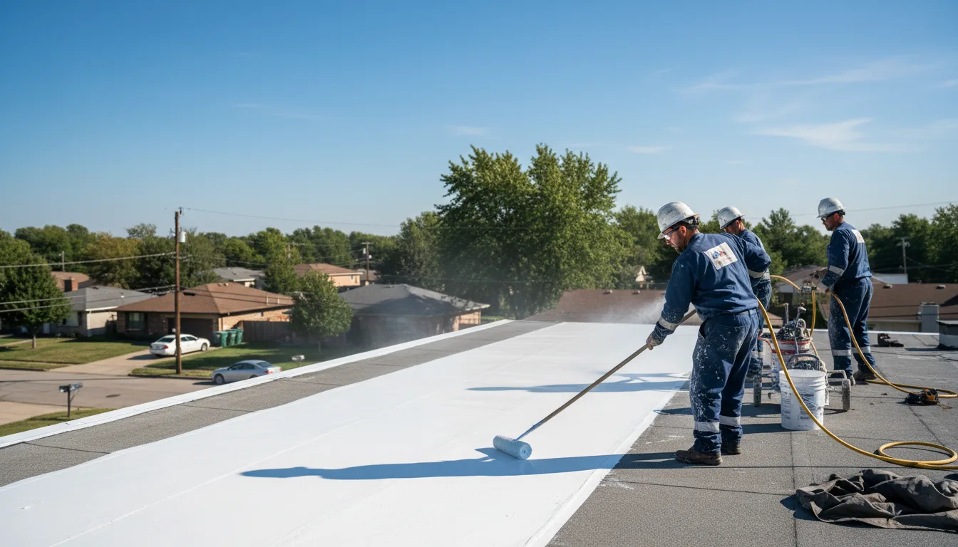 Commercial roof coating in Mentone, IN near me